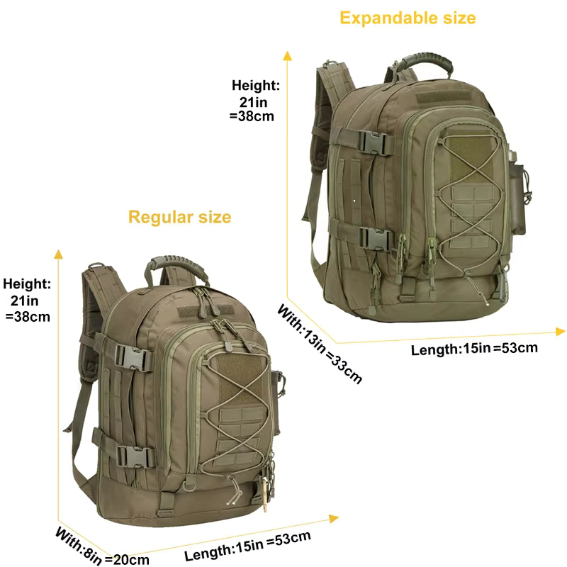 Vexa Camp 65L Outdoor Tactical Hiking Backpack